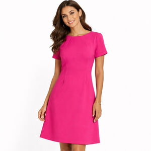 NWT Women's Calvin Klein Pink Short Sleeve Mini Dress Size 4